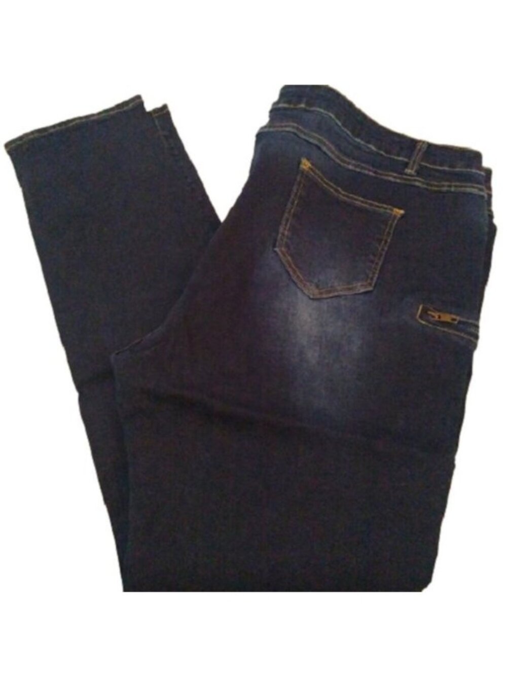 On Quest Women's Plus Stretch Jeans, Blue Denim, Size 20